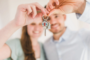 a couple buying home